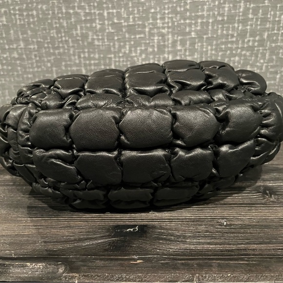 NWT COS Quilted Leather Shoulder Bag Medium Black - Picture 7 of 9